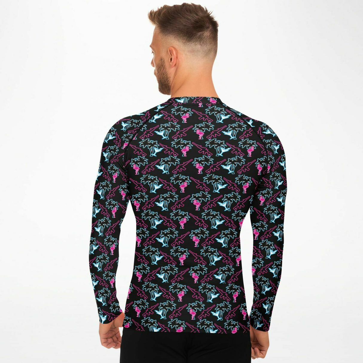 Camiseta de protección contra erupciones Rad Palm Neon Attack