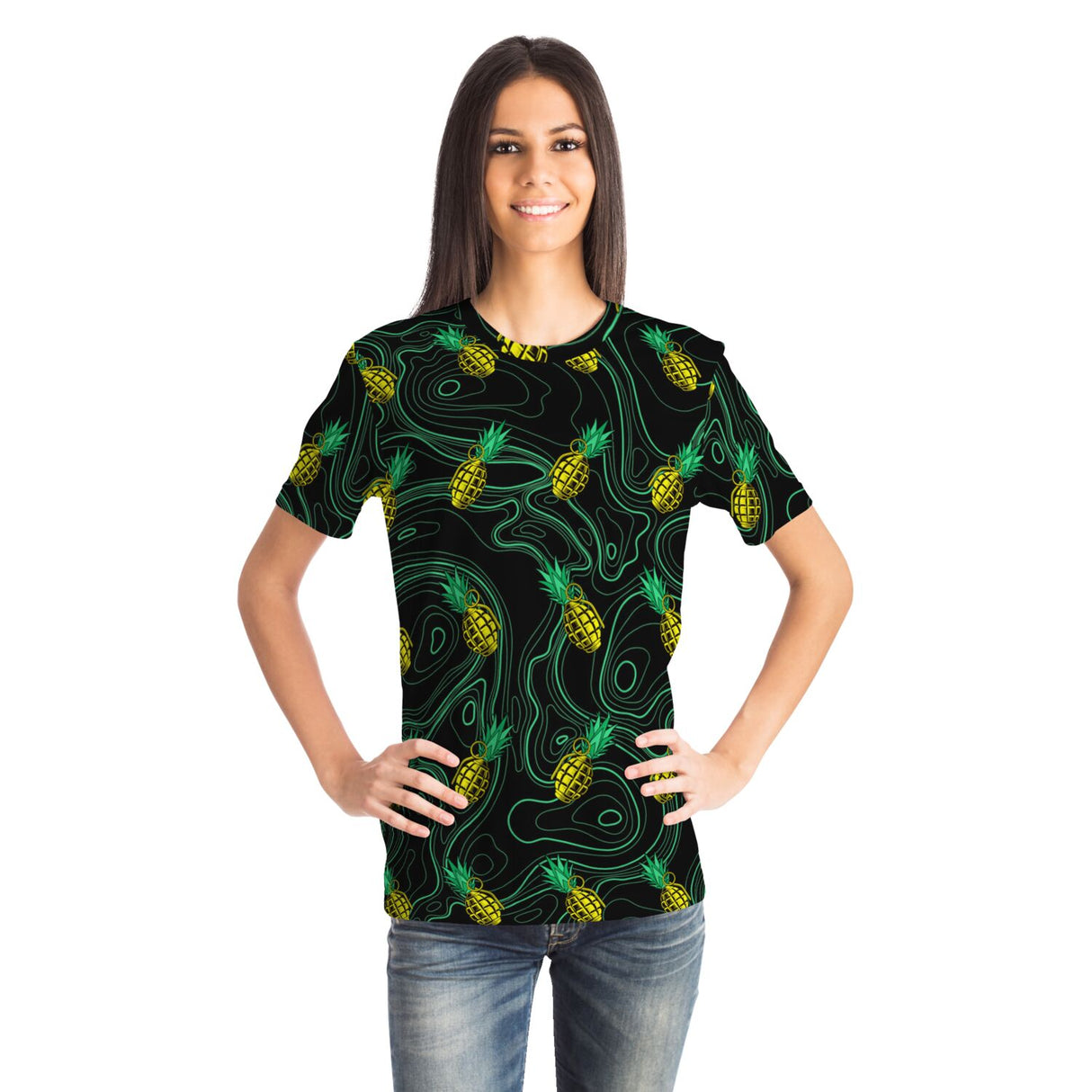 Camiseta con la muerte de la piña de Rad Palm