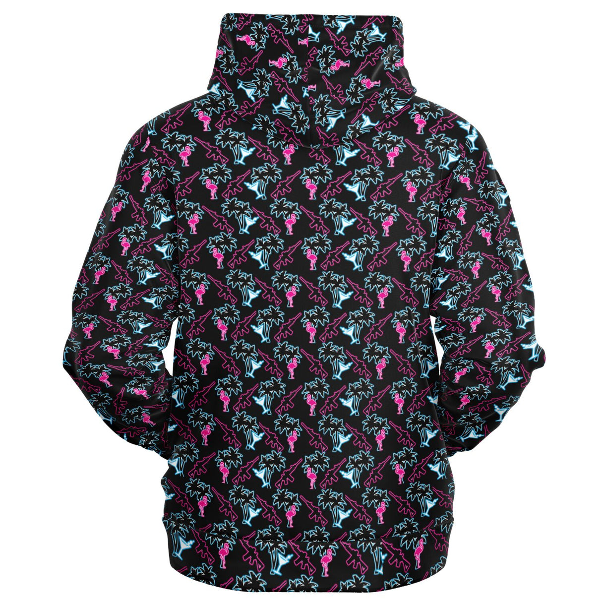 Rad Palm Neon Attack Zip Up Hoodie