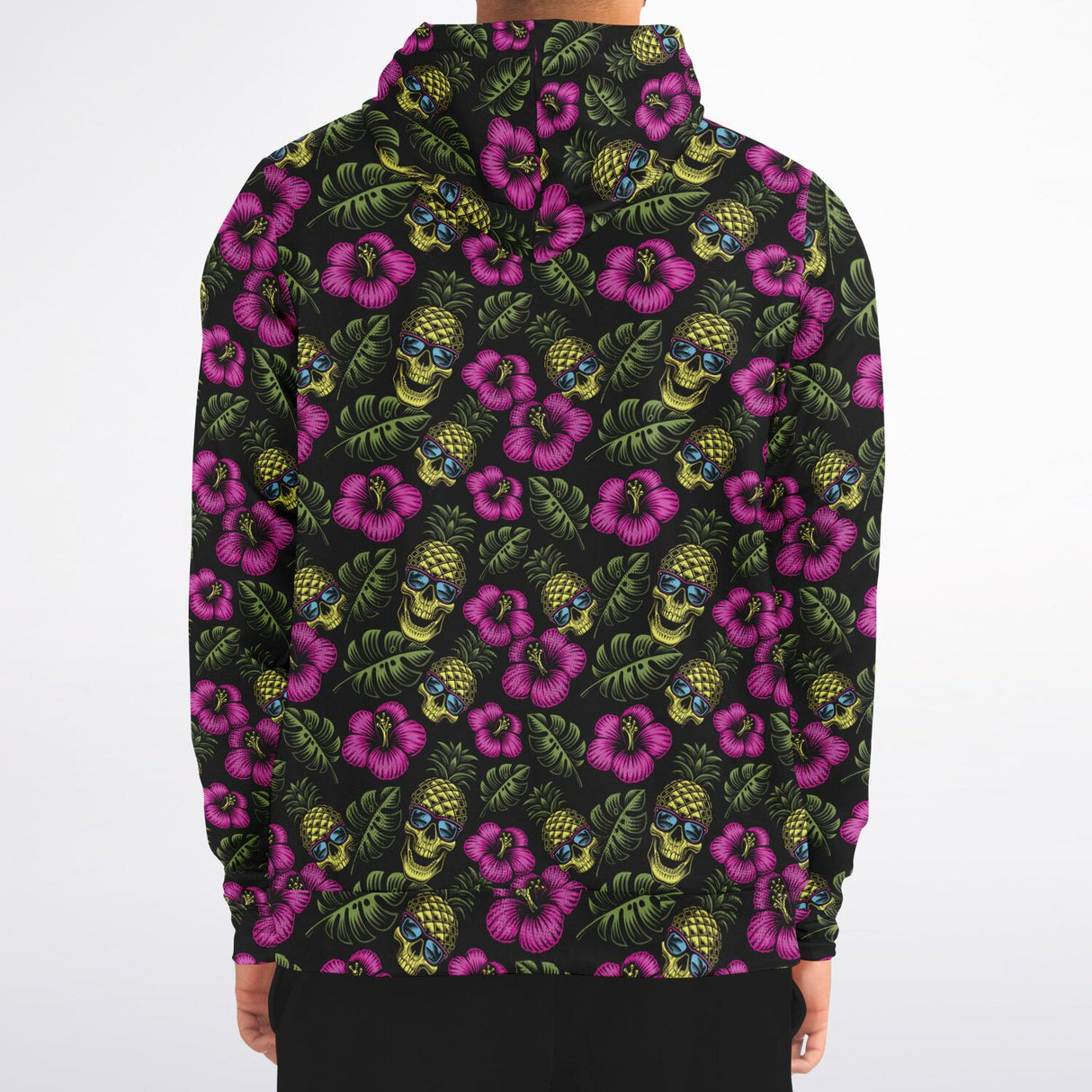 Rad Palm Pineapple Head Zip Up Hoodie