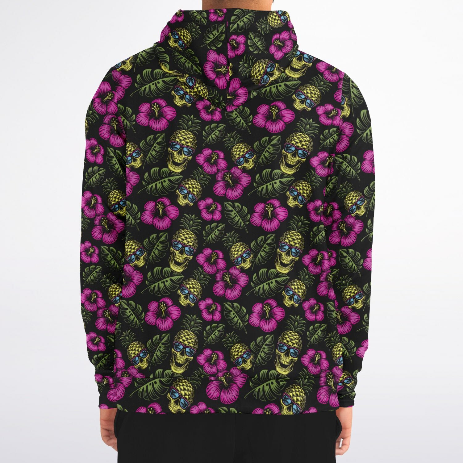 Rad Palm Pineapple Head Zip Up Hoodie