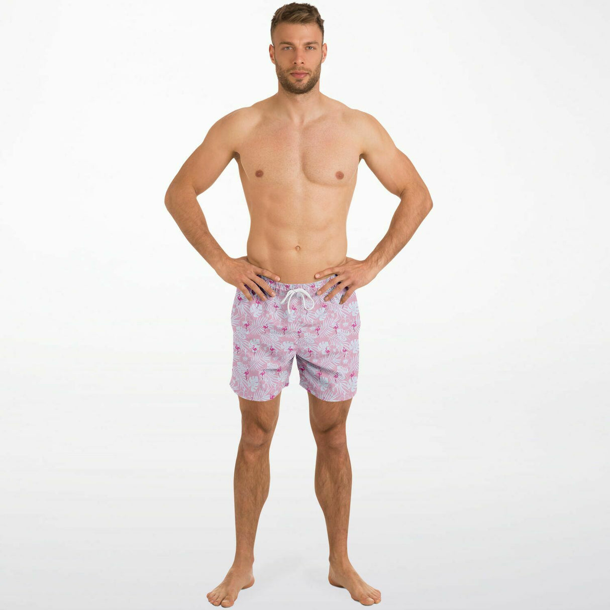 Bañador para hombre Rad Palm Party Like A Flock Star Pink