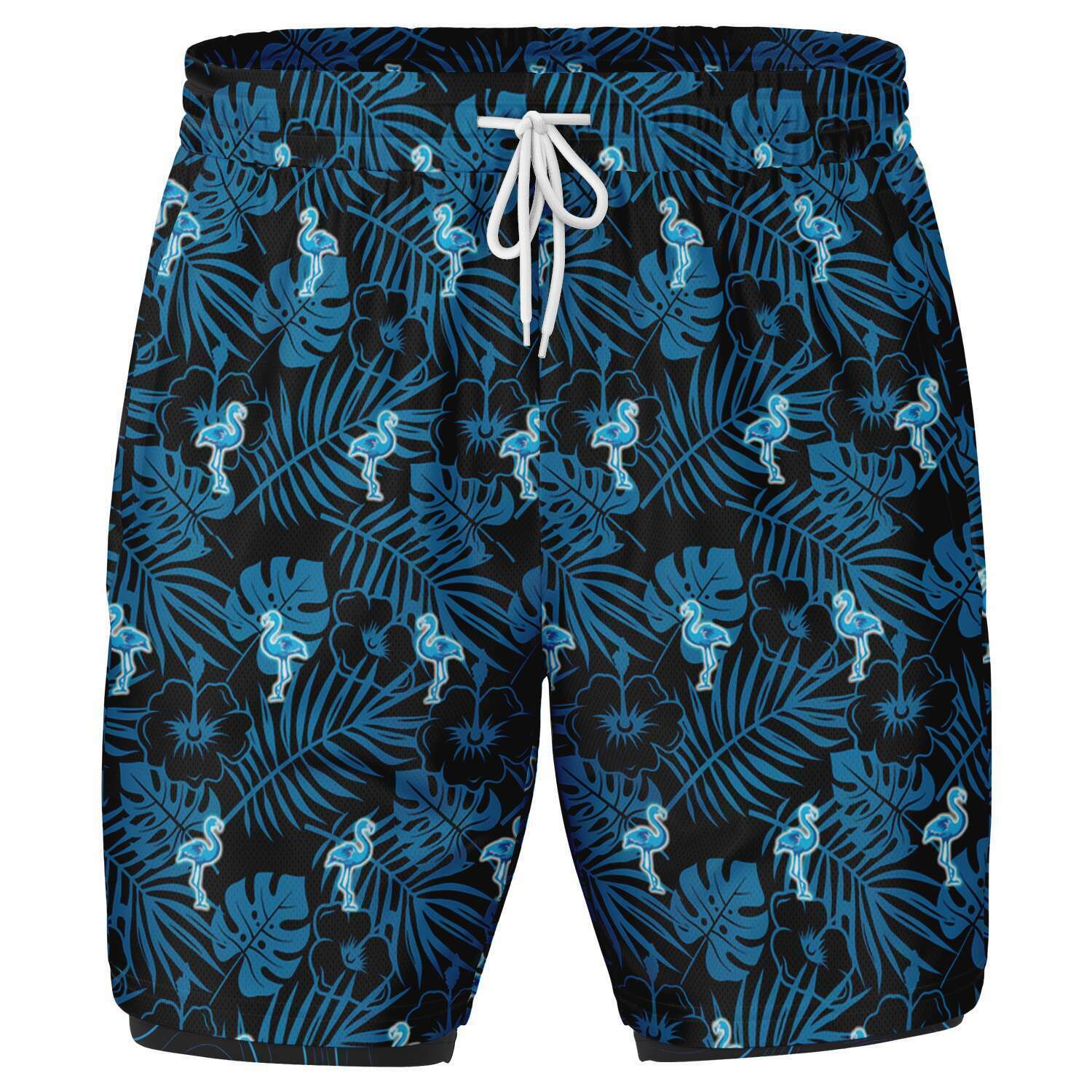 Rad Palm Party Like A Flockstar Men's 2-in-1 Shorts