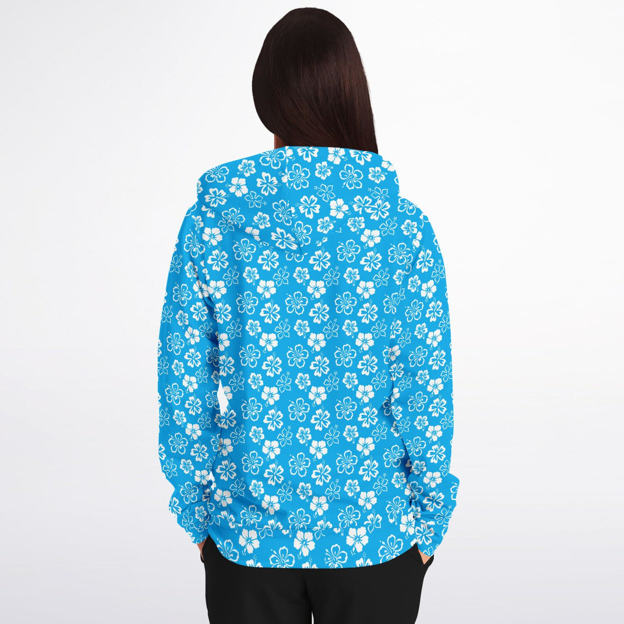 Rad Palm Blue Aloha Zip Up Hoodie