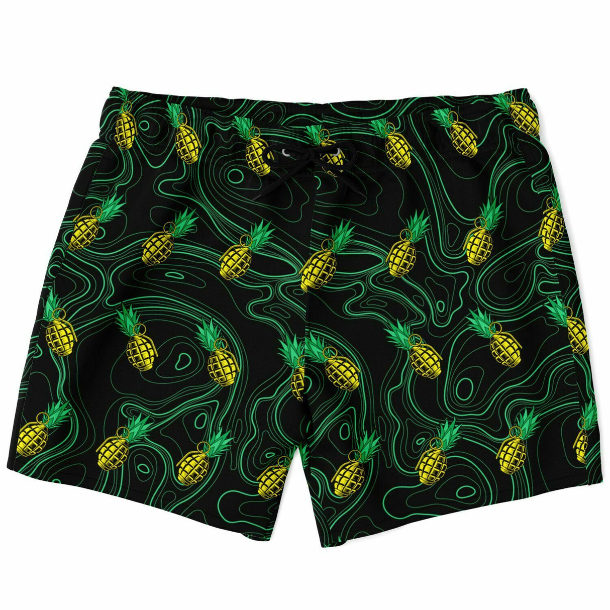 Rad Palm Pineapple Death Swim Trunks
