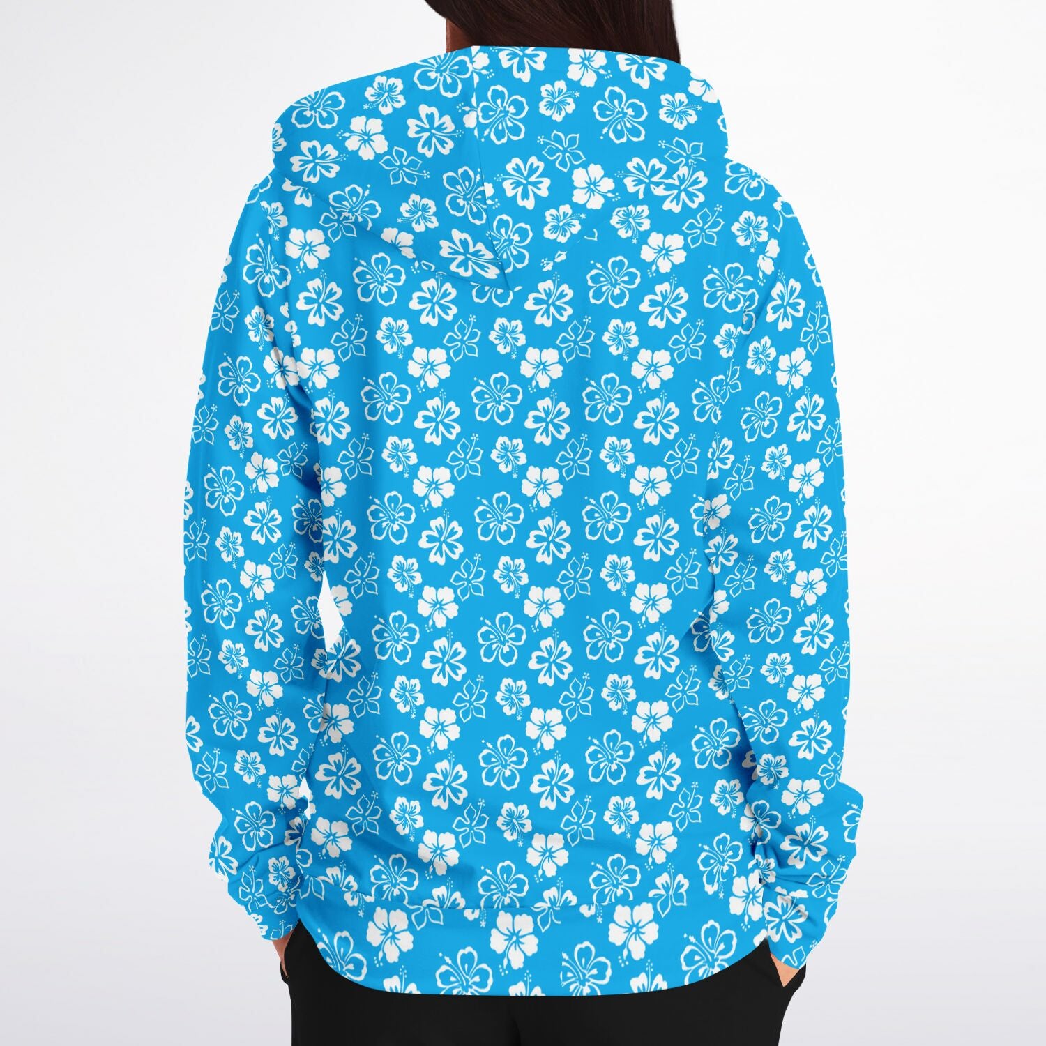 Rad Palm Blue Aloha Zip Up Hoodie