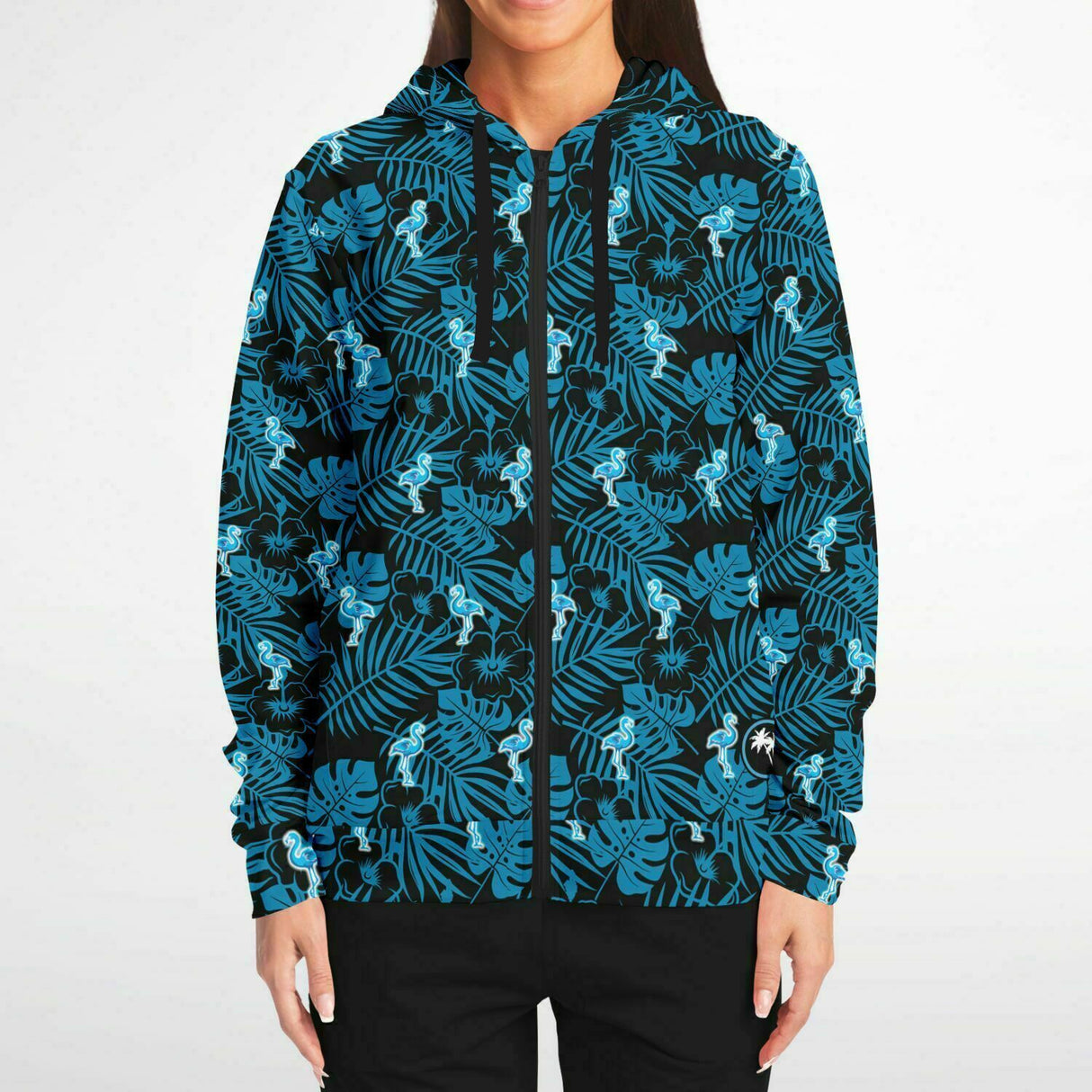 Rad Palm Party Like A Flock Star Zip Up Hoodie