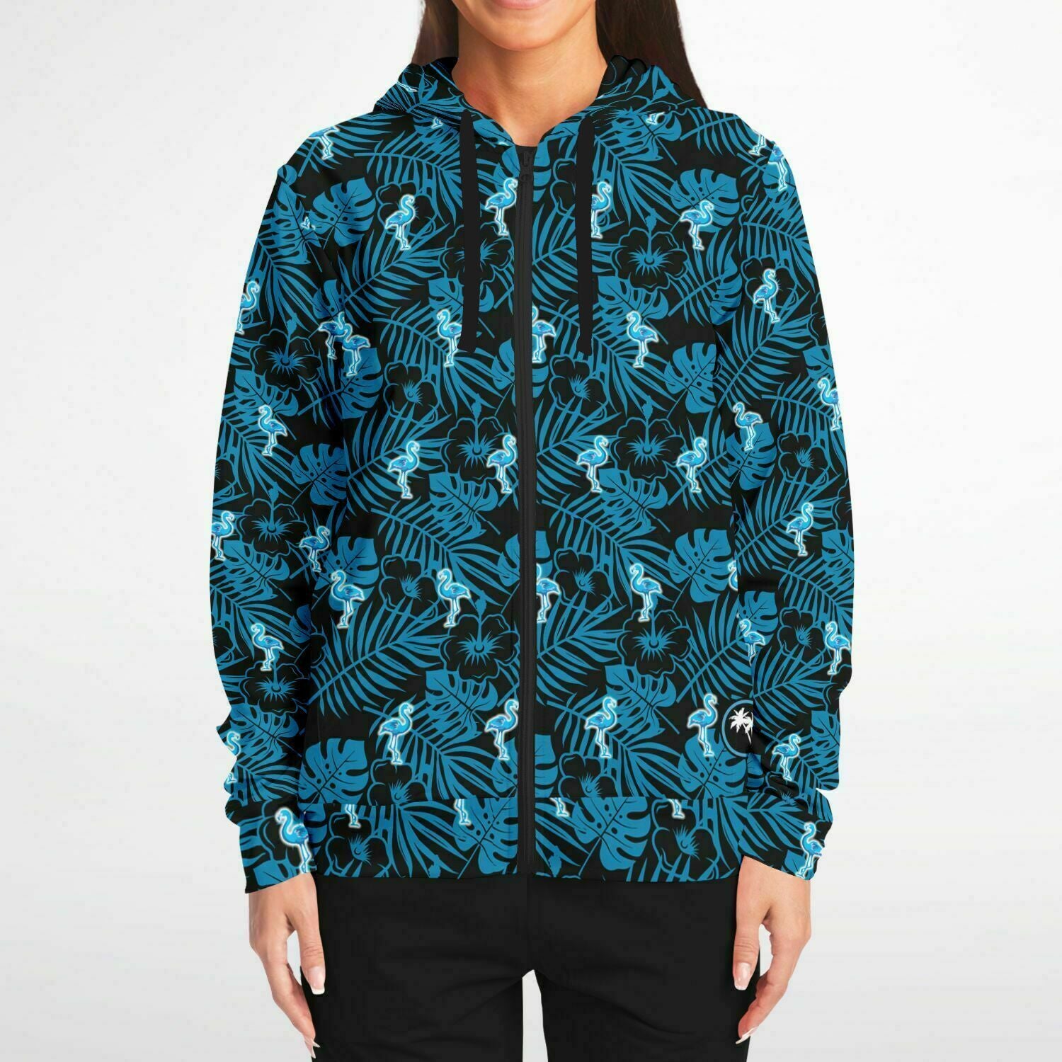 Rad Palm Party Like A Flock Star Zip Up Hoodie