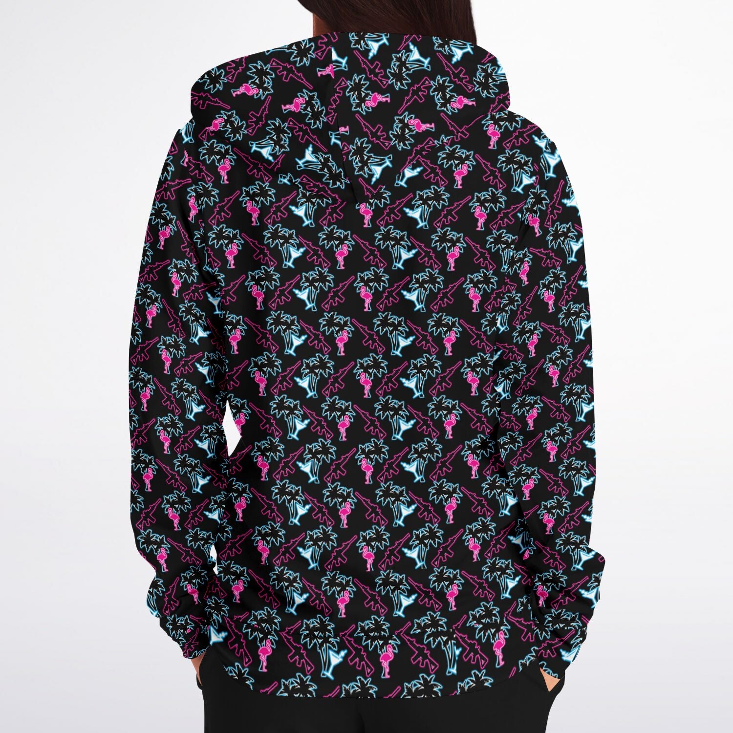 Rad Palm Neon Attack Zip Up Hoodie