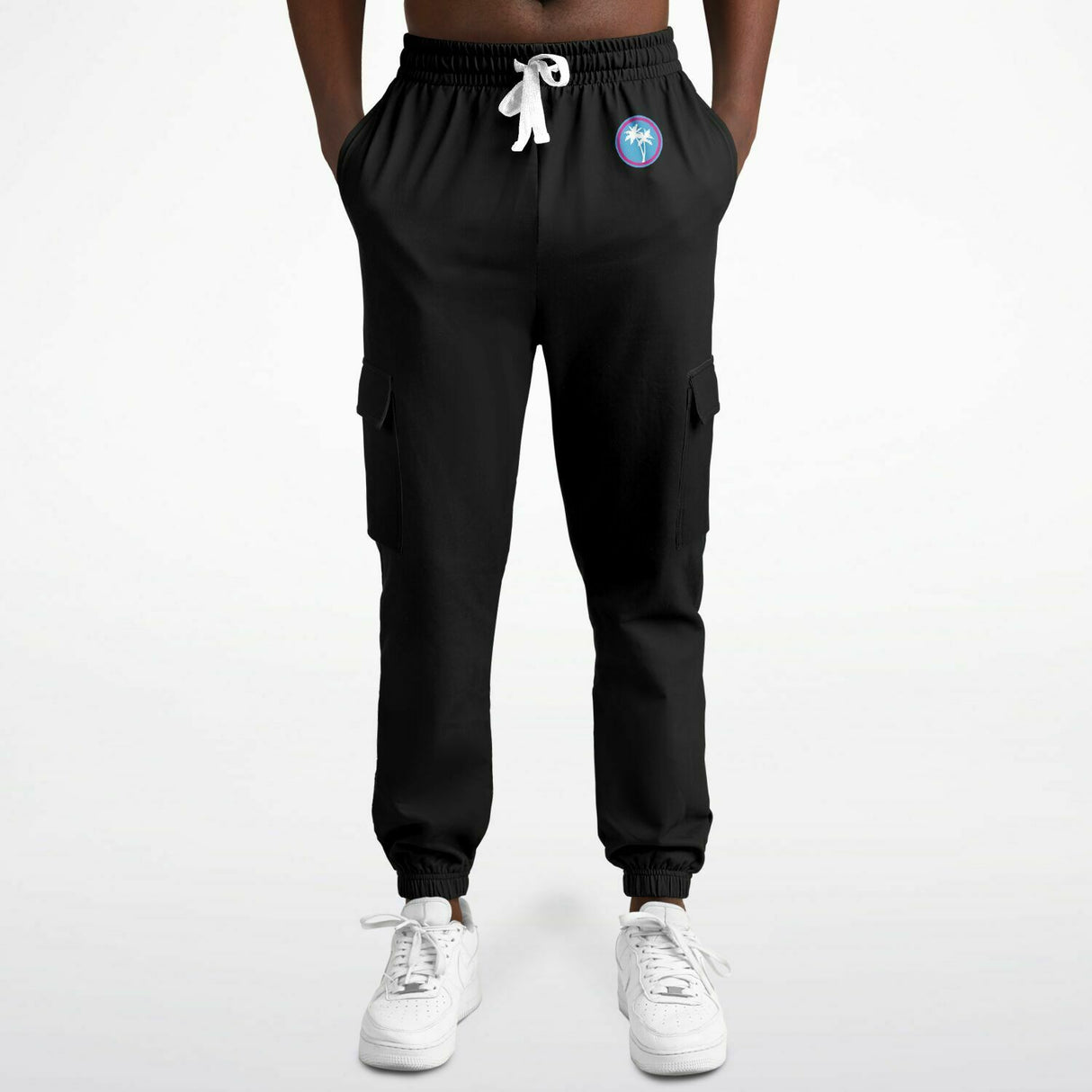 Rad Palm Cargo Sweatpants Glocktanamo Bay Pocket Art