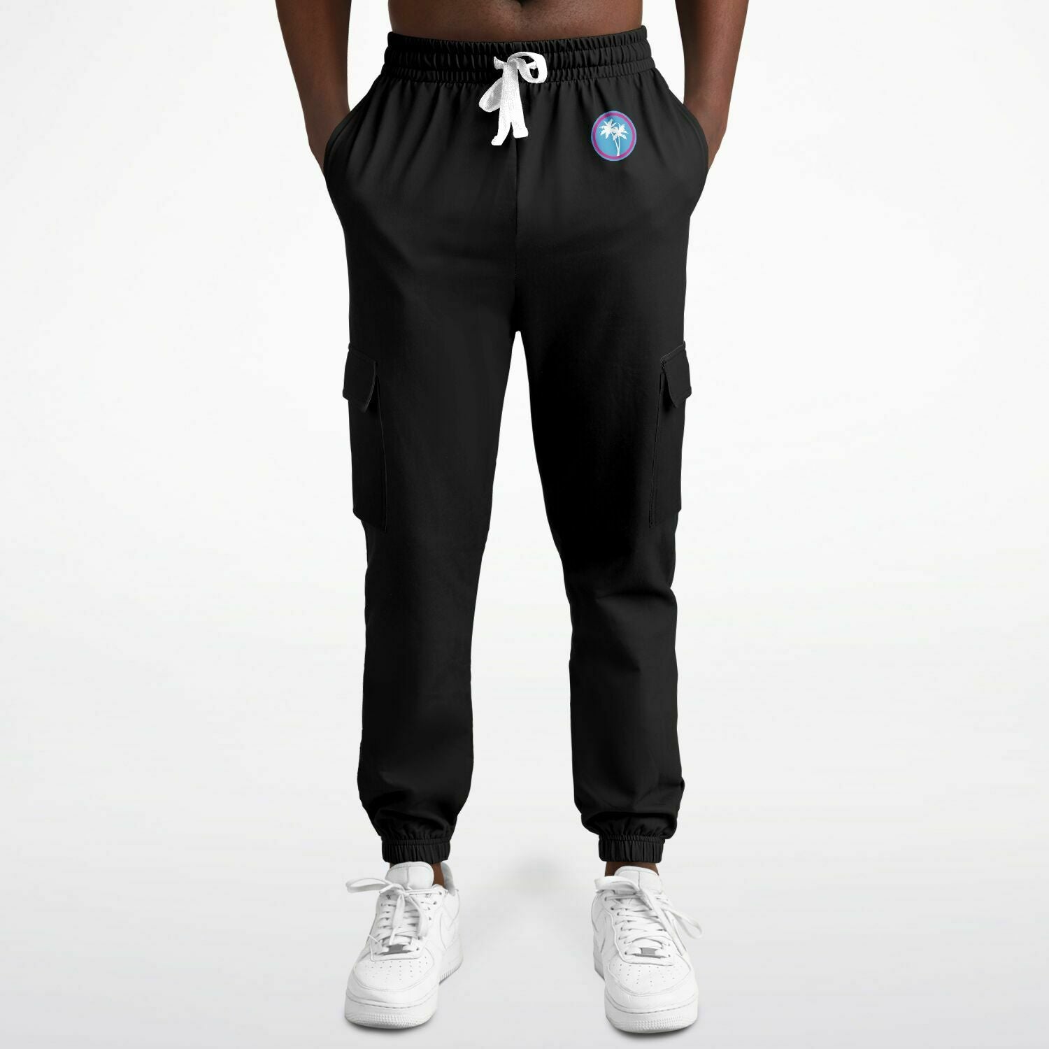 Rad Palm Cargo Sweatpants Glocktanamo Bay Pocket Art
