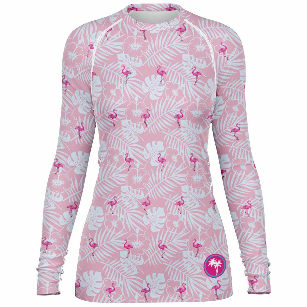 Rad Palm Party Like A Flock Star Women's Rash Guard