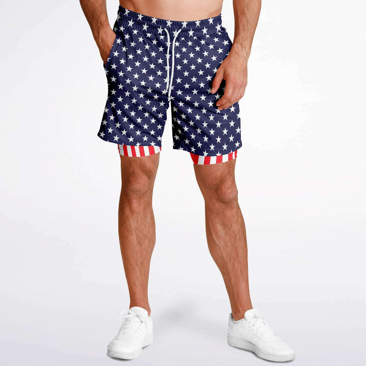 Rad Palm America Men's 2-in-1 Shorts