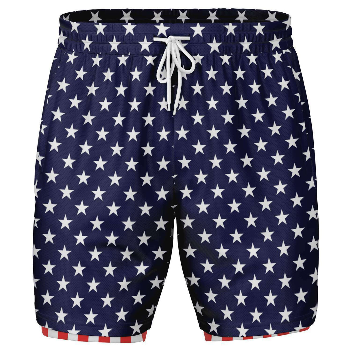 Rad Palm America Men's 2-in-1 Shorts