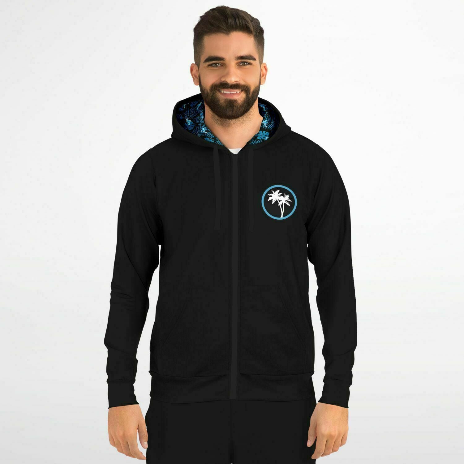 Rad Palm Icon Party Like A Flock Star Zip Up Hoodie