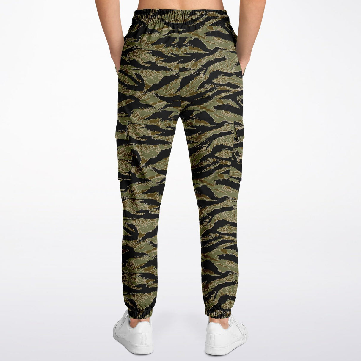 Pantalones de jogging cargo con rayas de tigre de Rad Palm