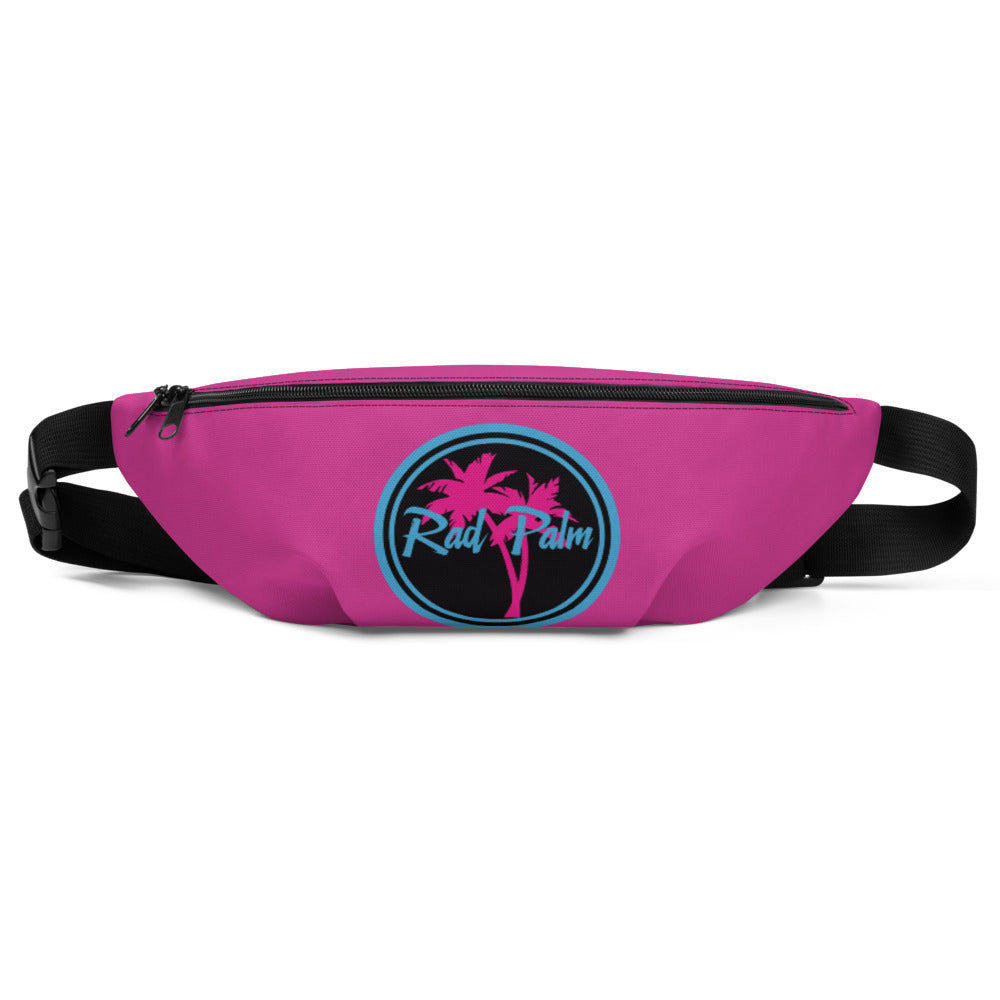 Riñonera rosa con el logotipo de Rad Palm