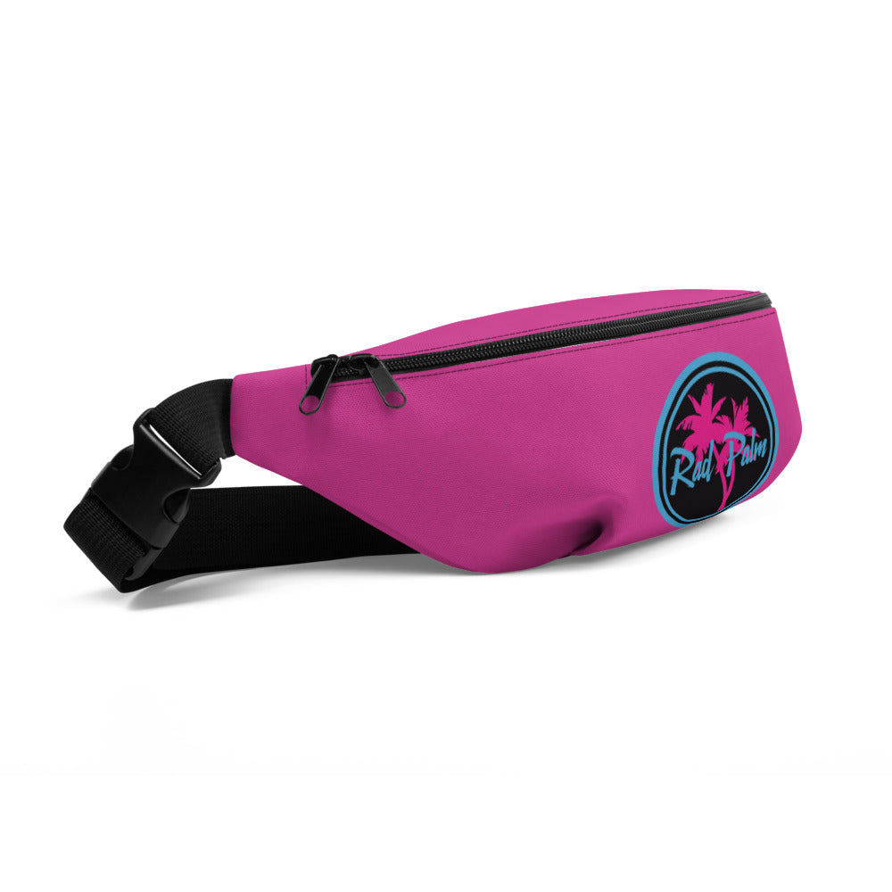 Riñonera rosa con el logotipo de Rad Palm