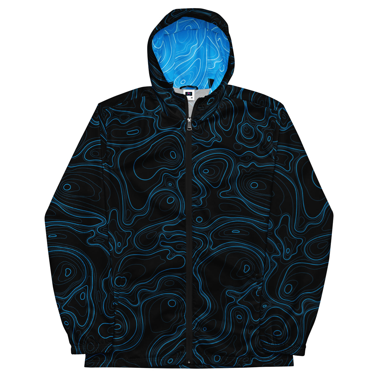 Cortavientos Rad Palm Black Topographic para hombre