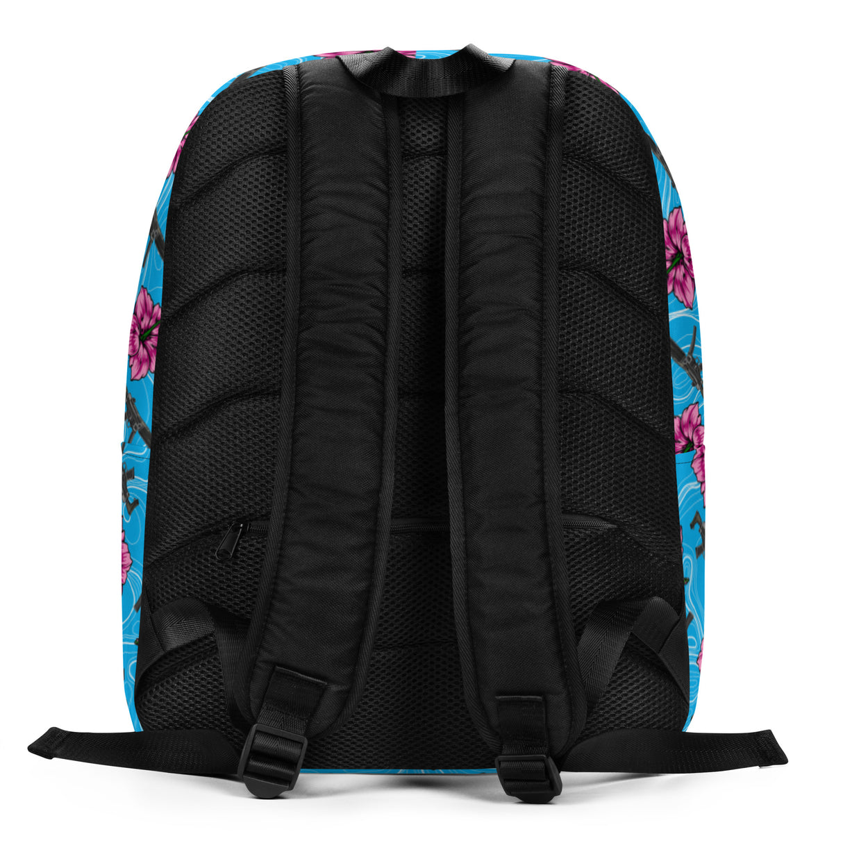 Mochila minimalista azul hibisco de gran capacidad de Rad Palm