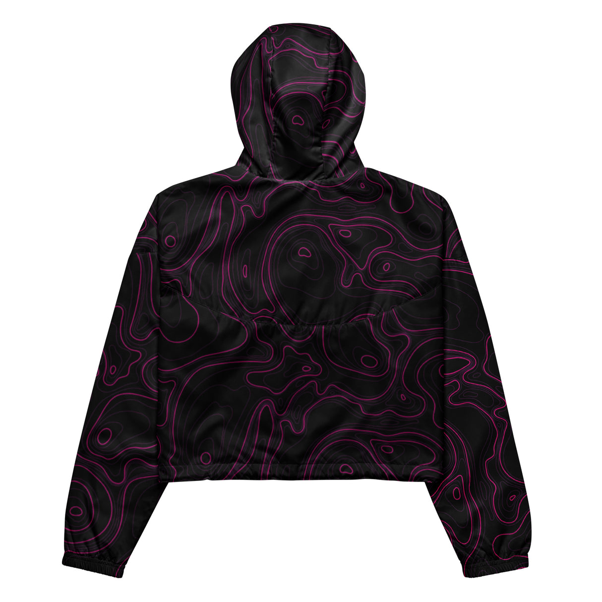 Cortavientos corto para mujer Rad Palm Dark Neon