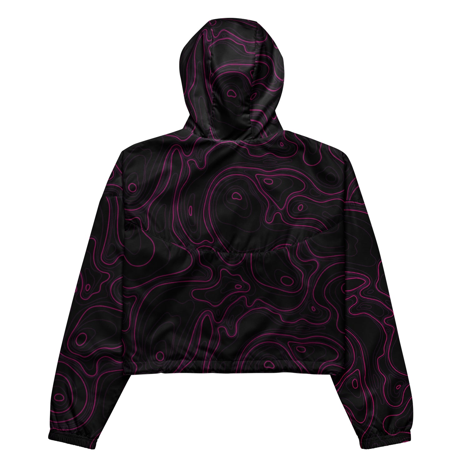 Cortavientos corto para mujer Rad Palm Dark Neon