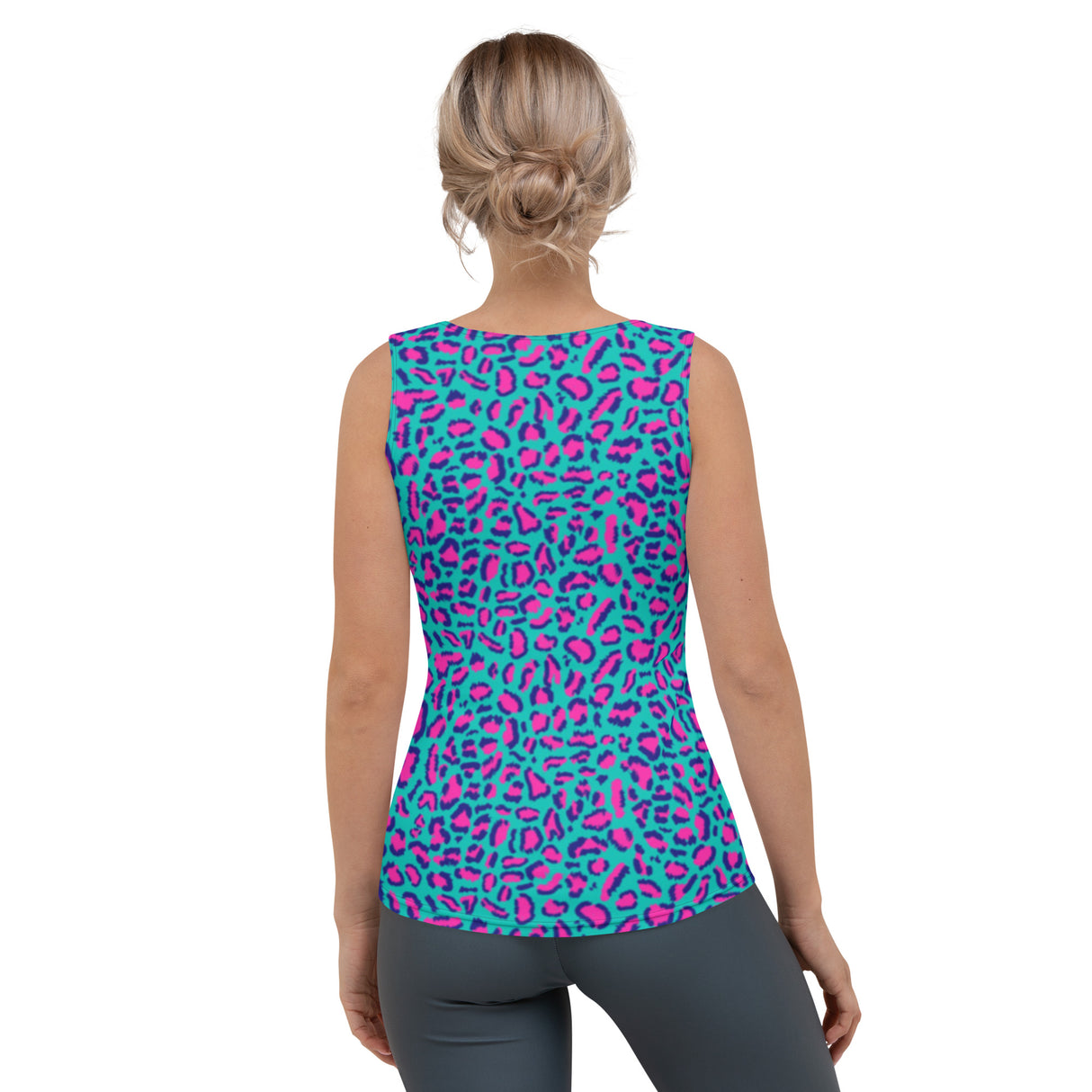 Rad Palm Neon Leopard Tank Top