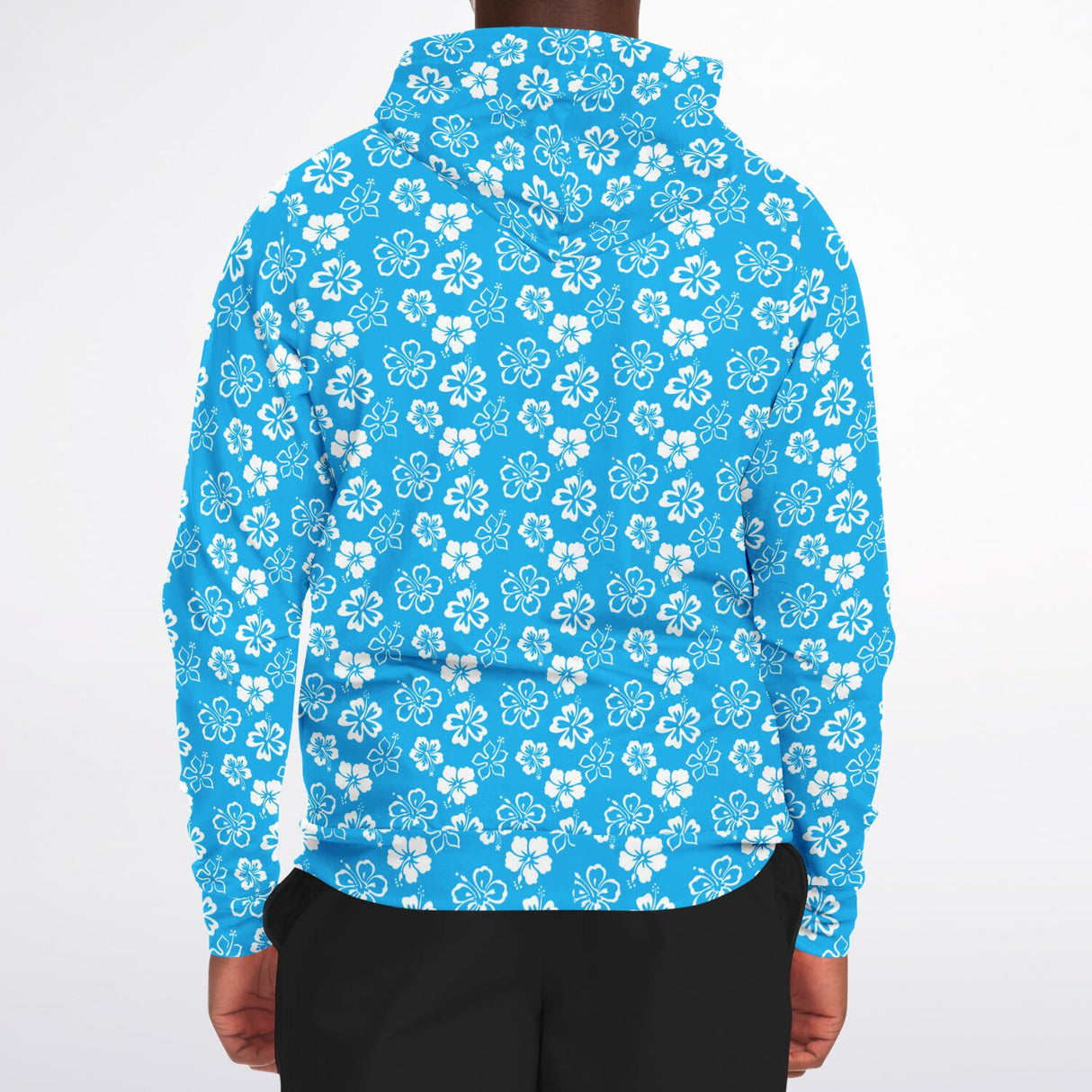 Rad Palm Blue Aloha Zip Up Hoodie