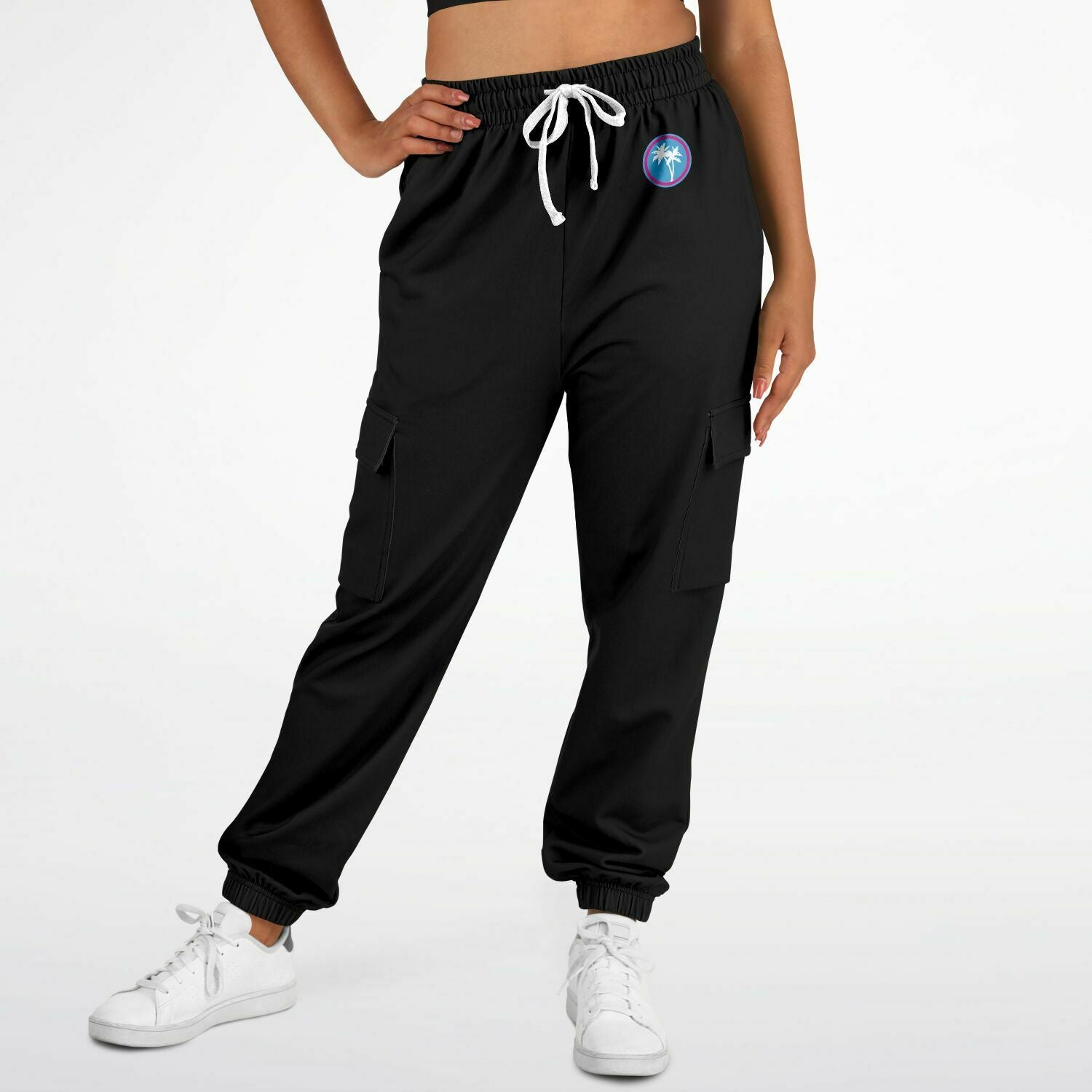 Rad Palm Cargo Sweatpants Glocktanamo Bay Pocket Art