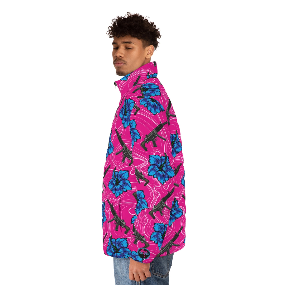 Chaqueta acolchada de alta capacidad para hombre Rad Palm Hibiscus