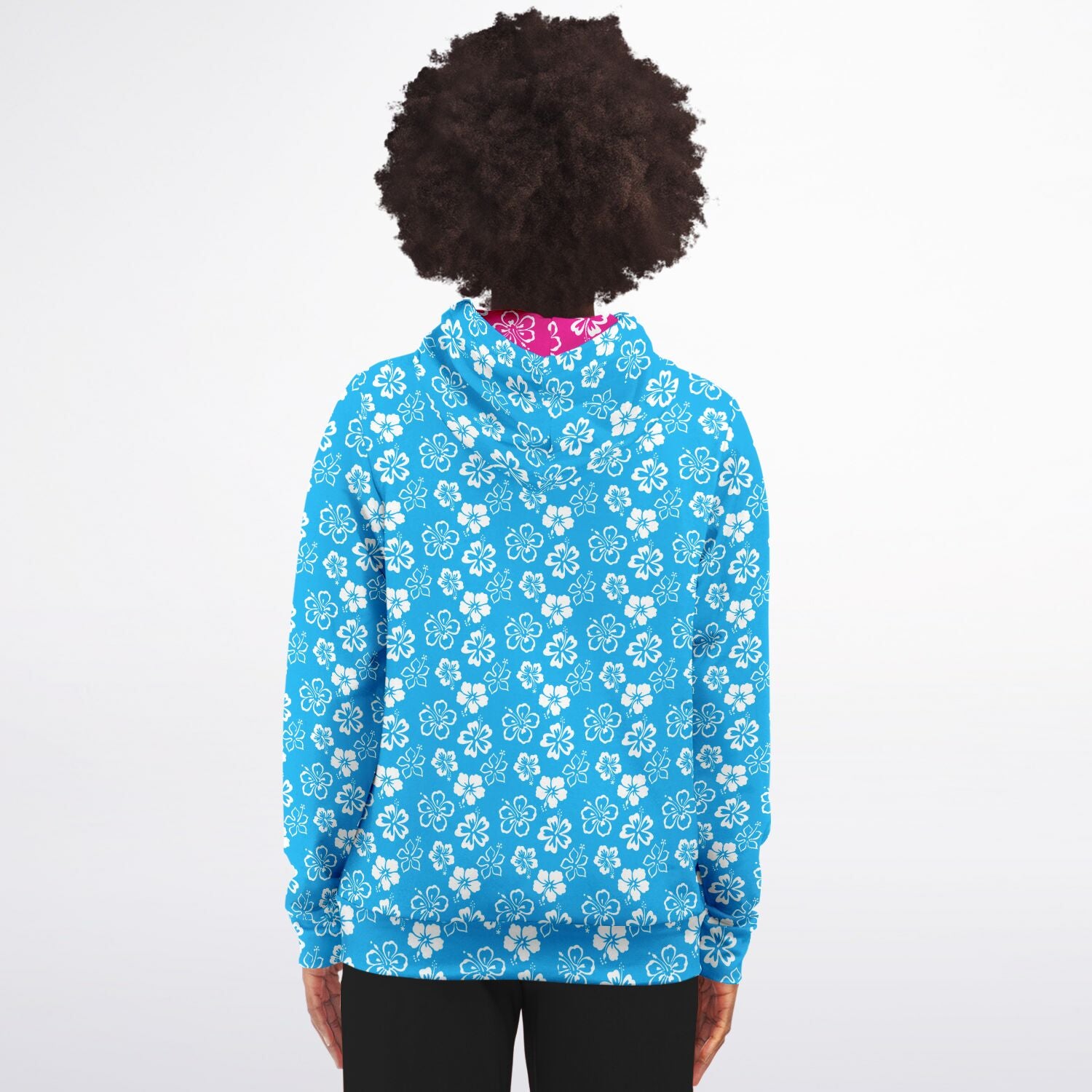 Rad Palm Blue Aloha Zip Up Hoodie