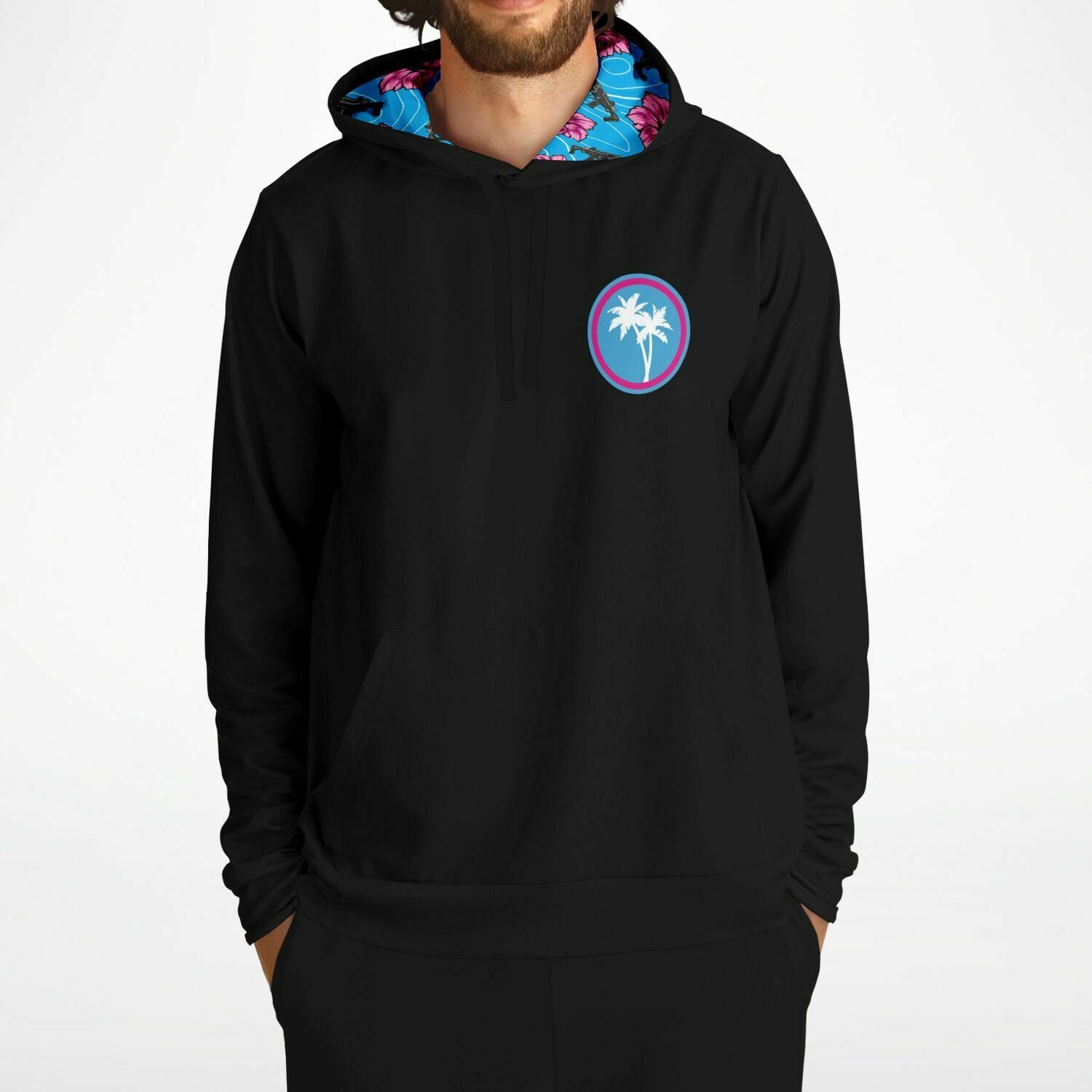 Rad Palm Icon HCH Blue Pullover Hoodie