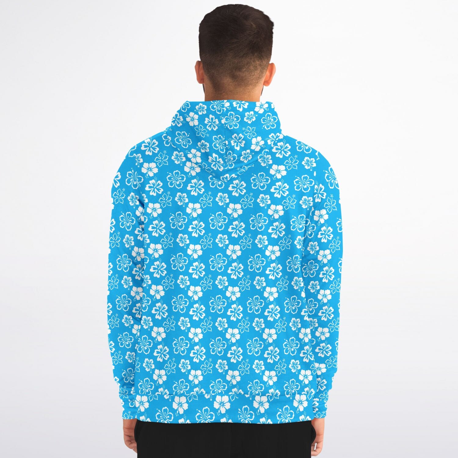 Rad Palm Blue Aloha Zip Up Hoodie