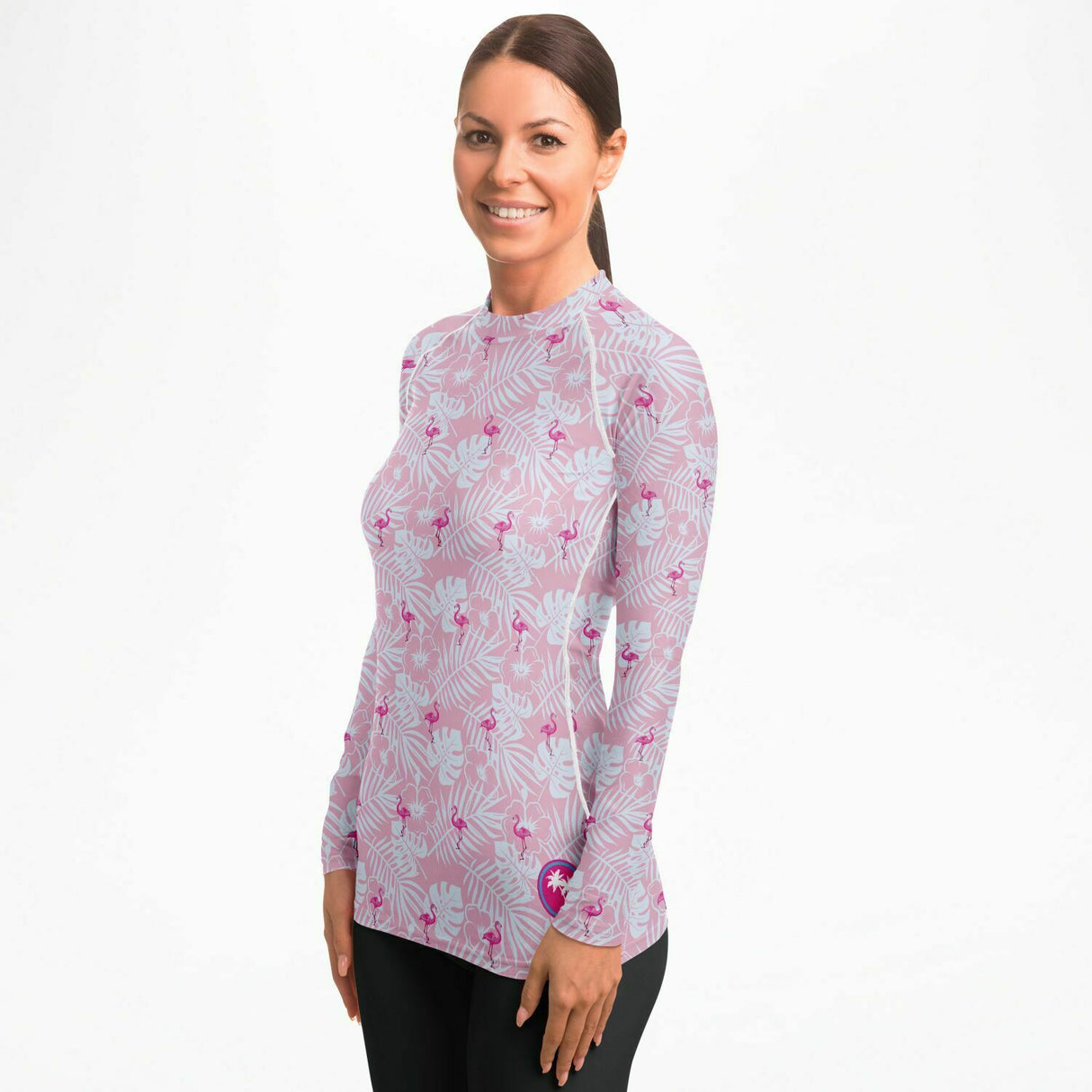 Rad Palm Party Like A Flock Star Women's Rash Guard