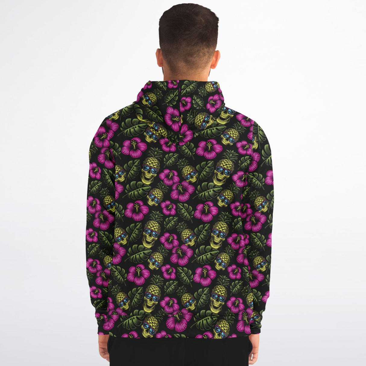 Rad Palm Pineapple Head Zip Up Hoodie