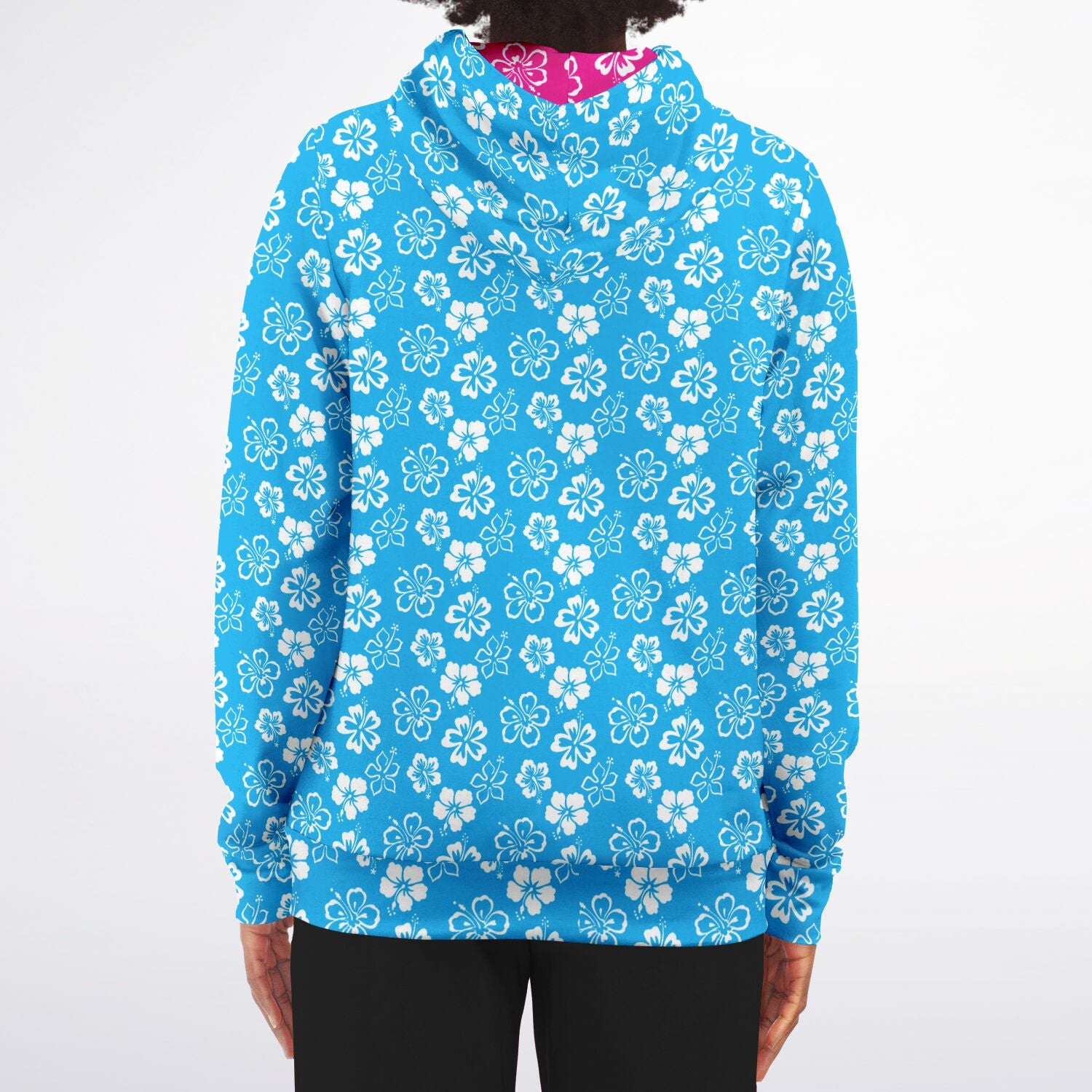 Rad Palm Blue Aloha Zip Up Hoodie