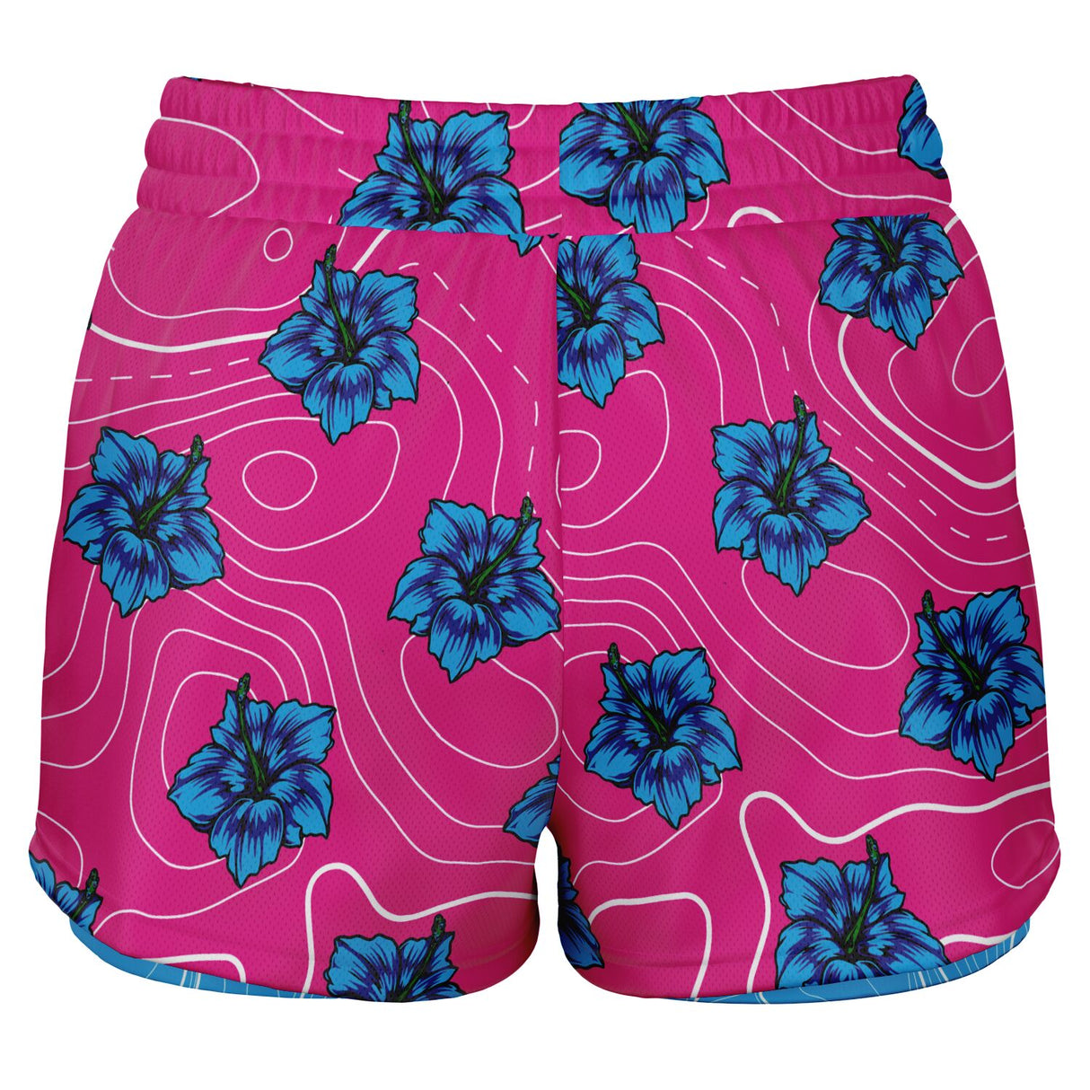 Rad Palm High Capacity Hibiscus Women's 2 in 1 Shorts