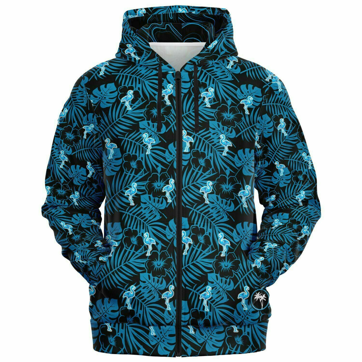 Rad Palm Party Like A Flock Star Zip Up Hoodie