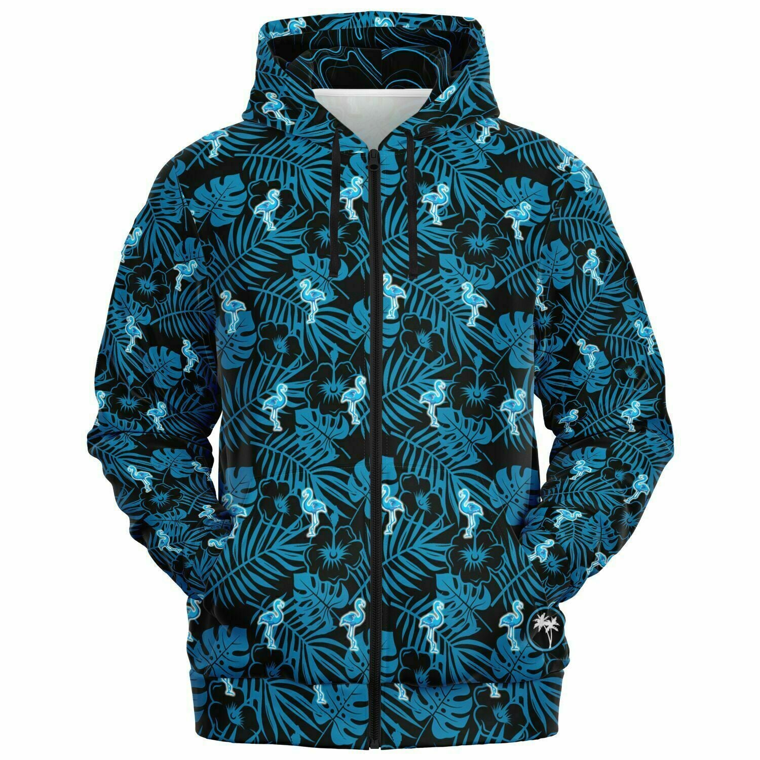 Rad Palm Party Like A Flock Star Zip Up Hoodie