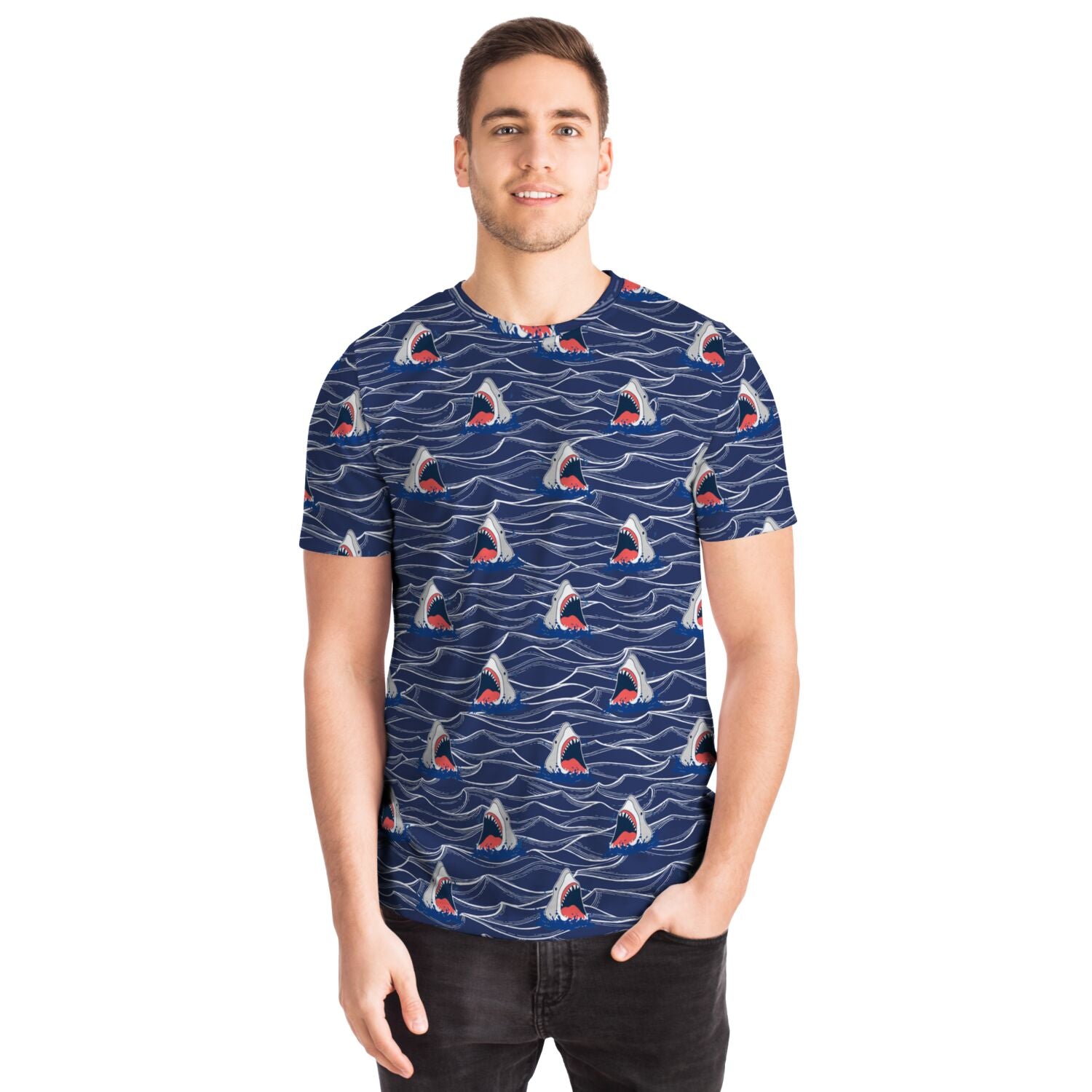 Camiseta unisex Rad Palm Shark Bait para aguas oscuras