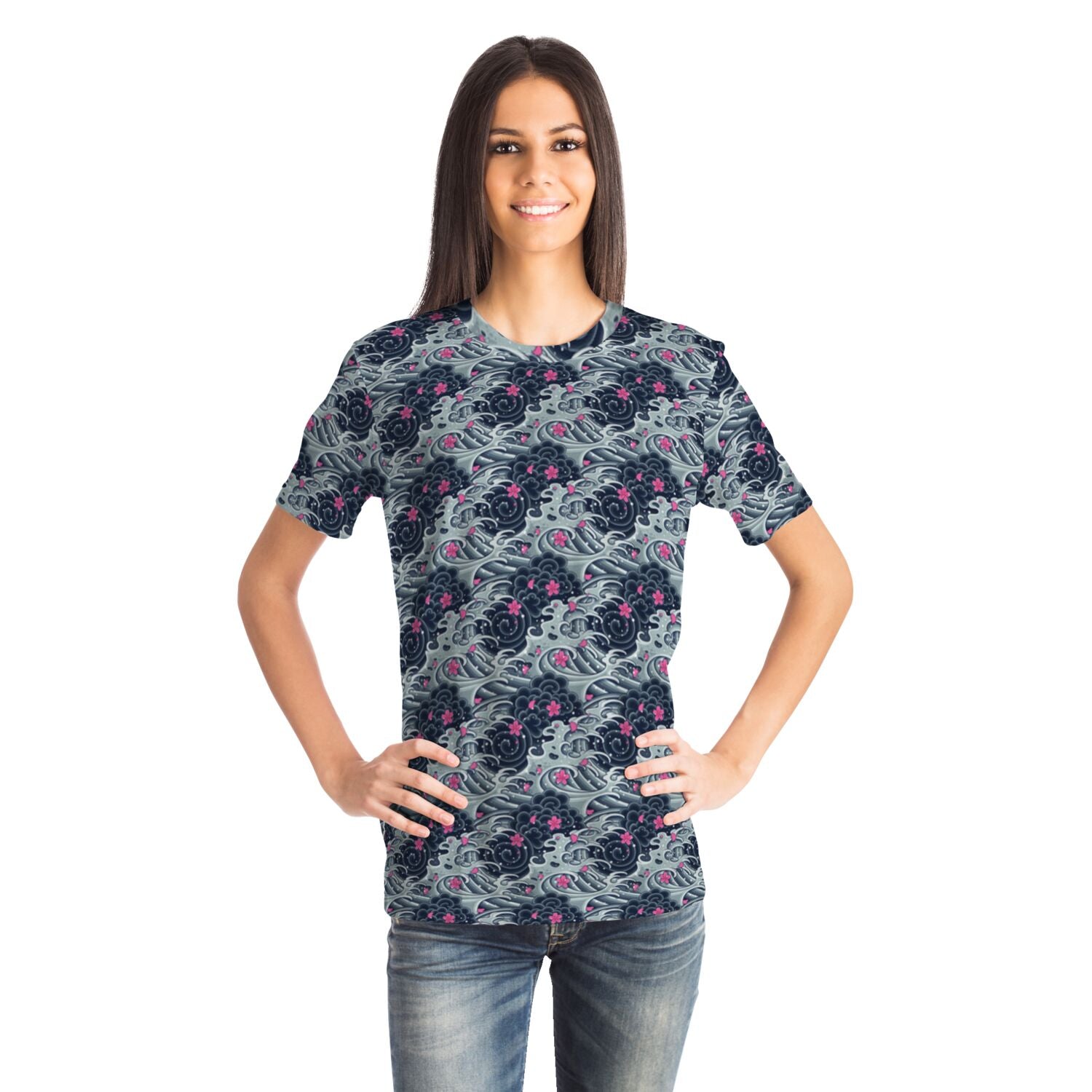 Camiseta unisex con ondas japonesas de Rad Palm