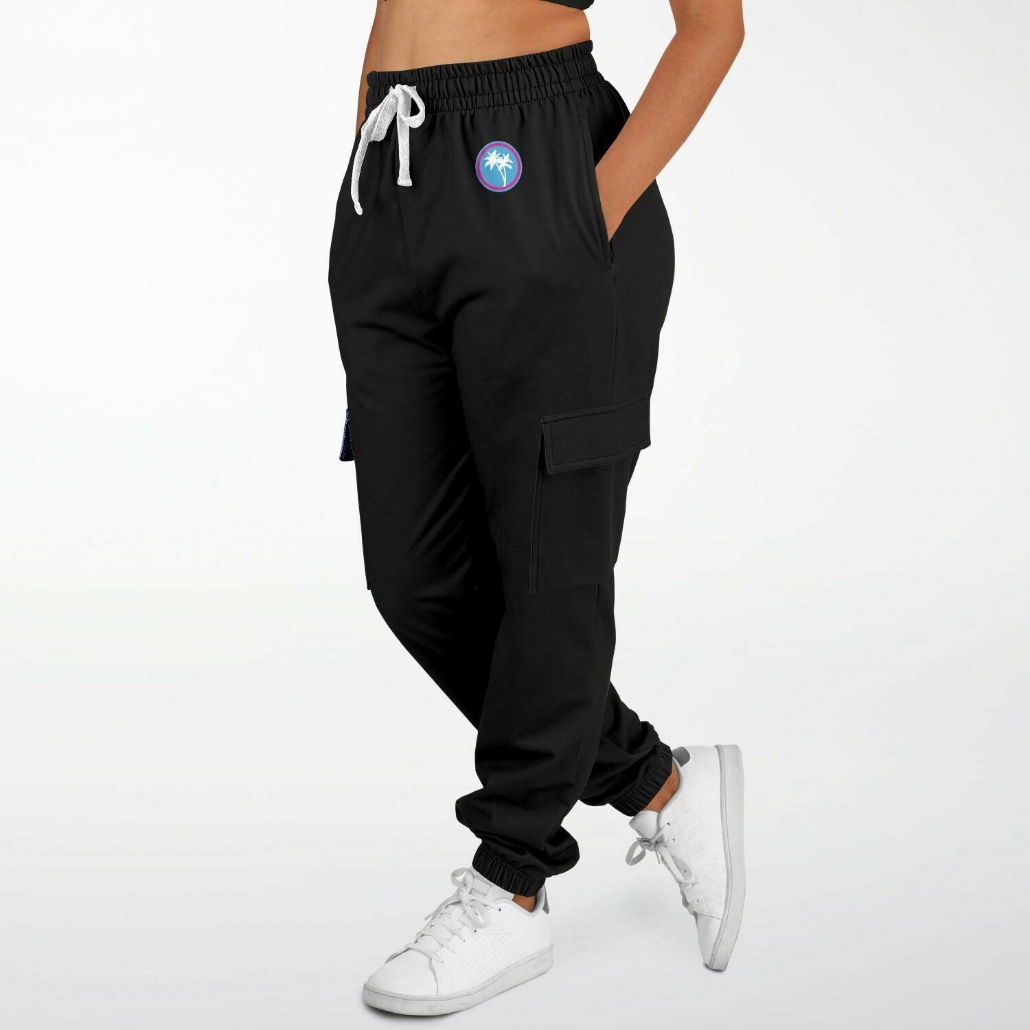 Rad Palm Cargo Sweatpants Glocktanamo Bay Pocket Art