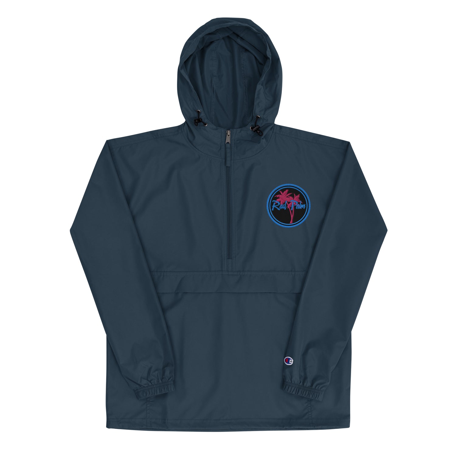 Chaqueta plegable Champion con el logotipo de Rad Palm bordado