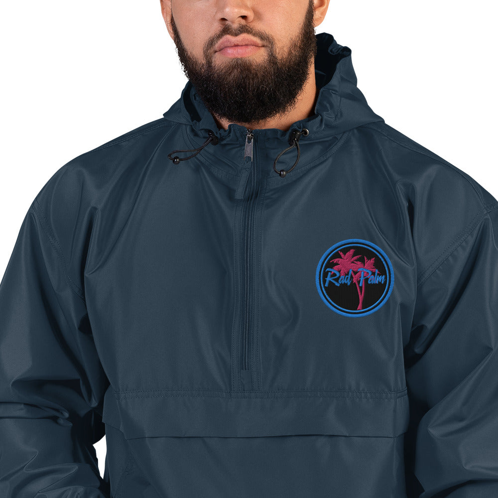 Chaqueta plegable Champion con el logotipo de Rad Palm bordado