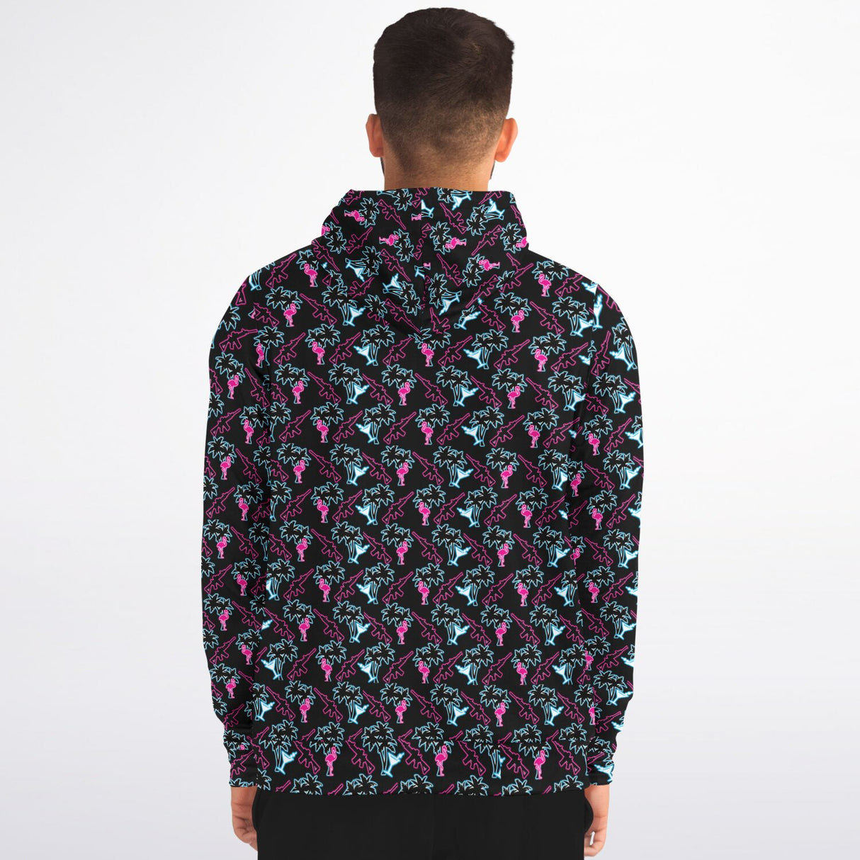Rad Palm Neon Attack Zip Up Hoodie