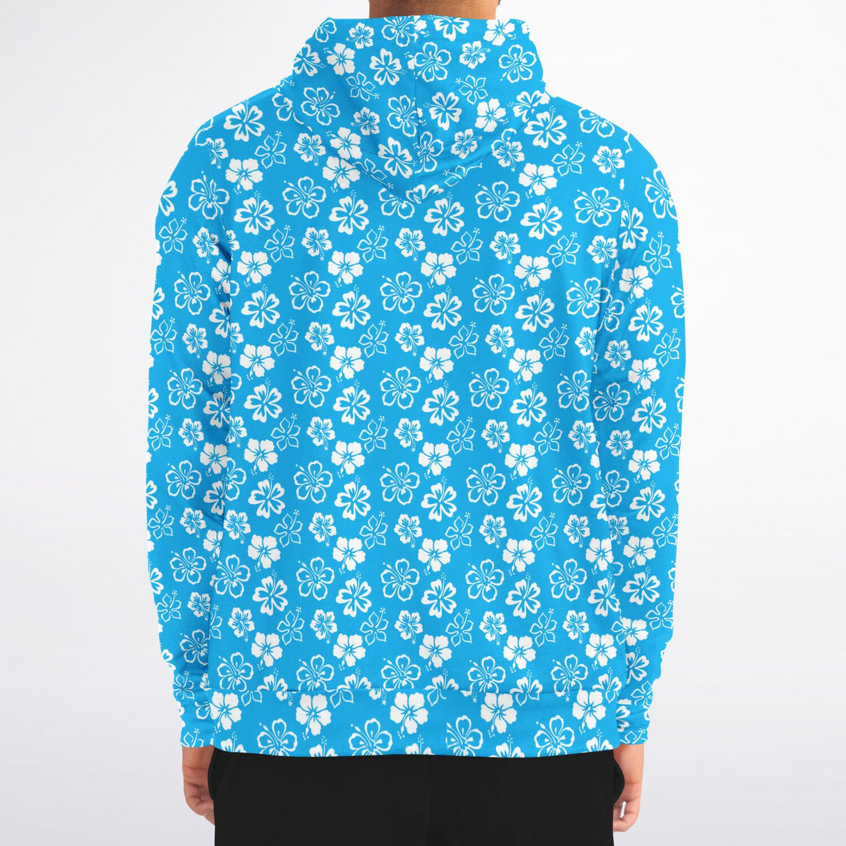 Rad Palm Blue Aloha Zip Up Hoodie