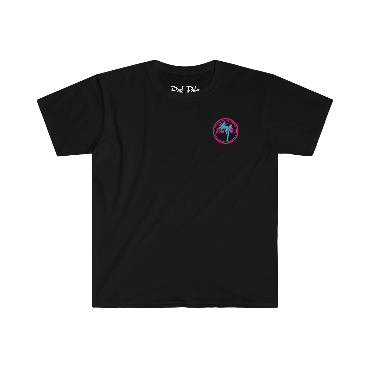 Camiseta unisex de estilo suave Tiki rosa de Rad Palm