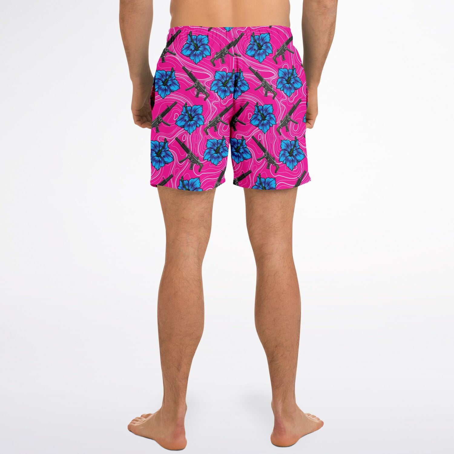 Bañador de hombre Hibiscus de alta capacidad Rad Palm