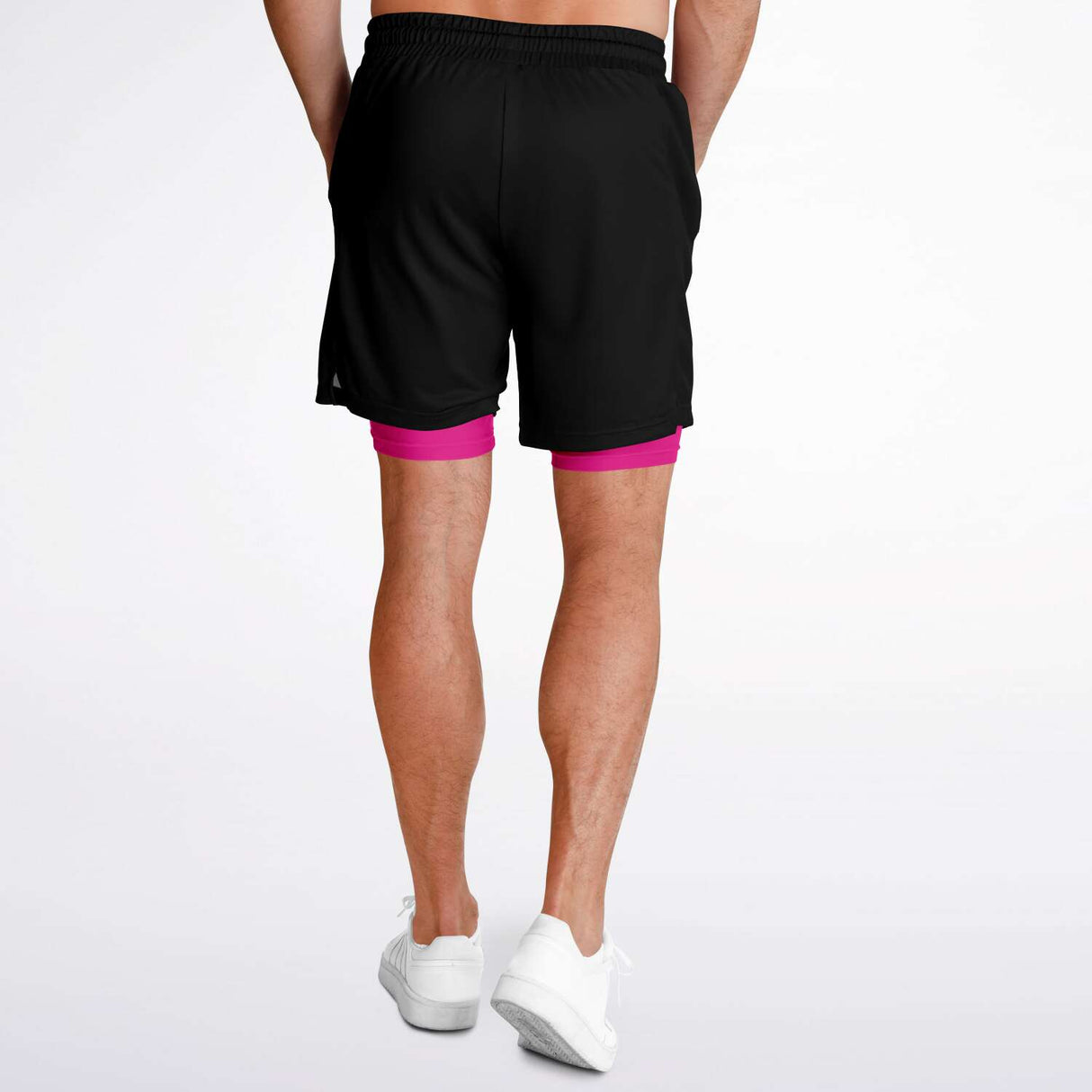 Rad Palm Pink Palm Men's 2-in-1 Shorts