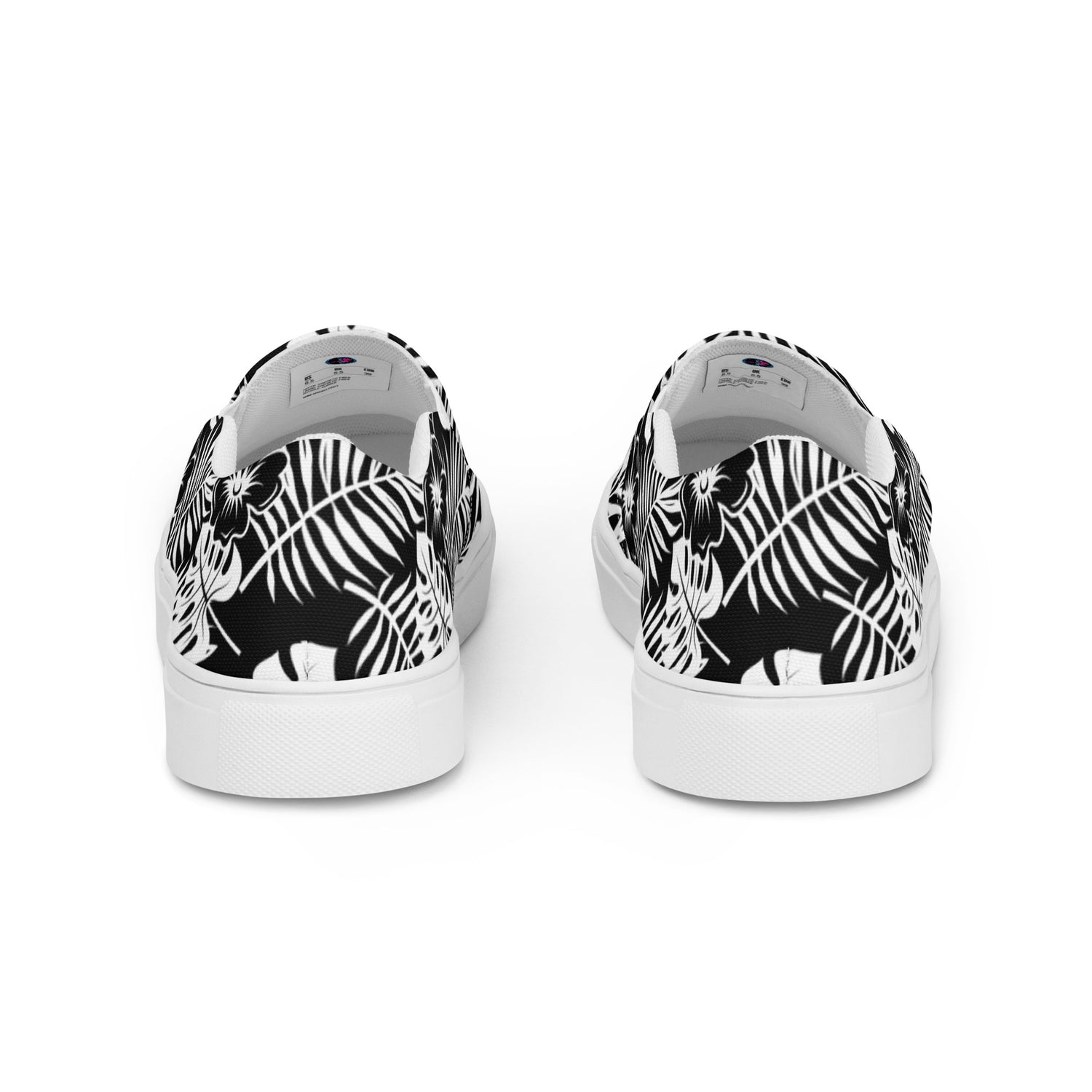 Zapatos de lona sin cordones Rad Palm BLK WHT para hombre